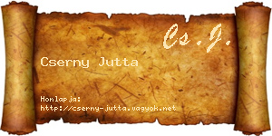 Cserny Jutta névjegykártya